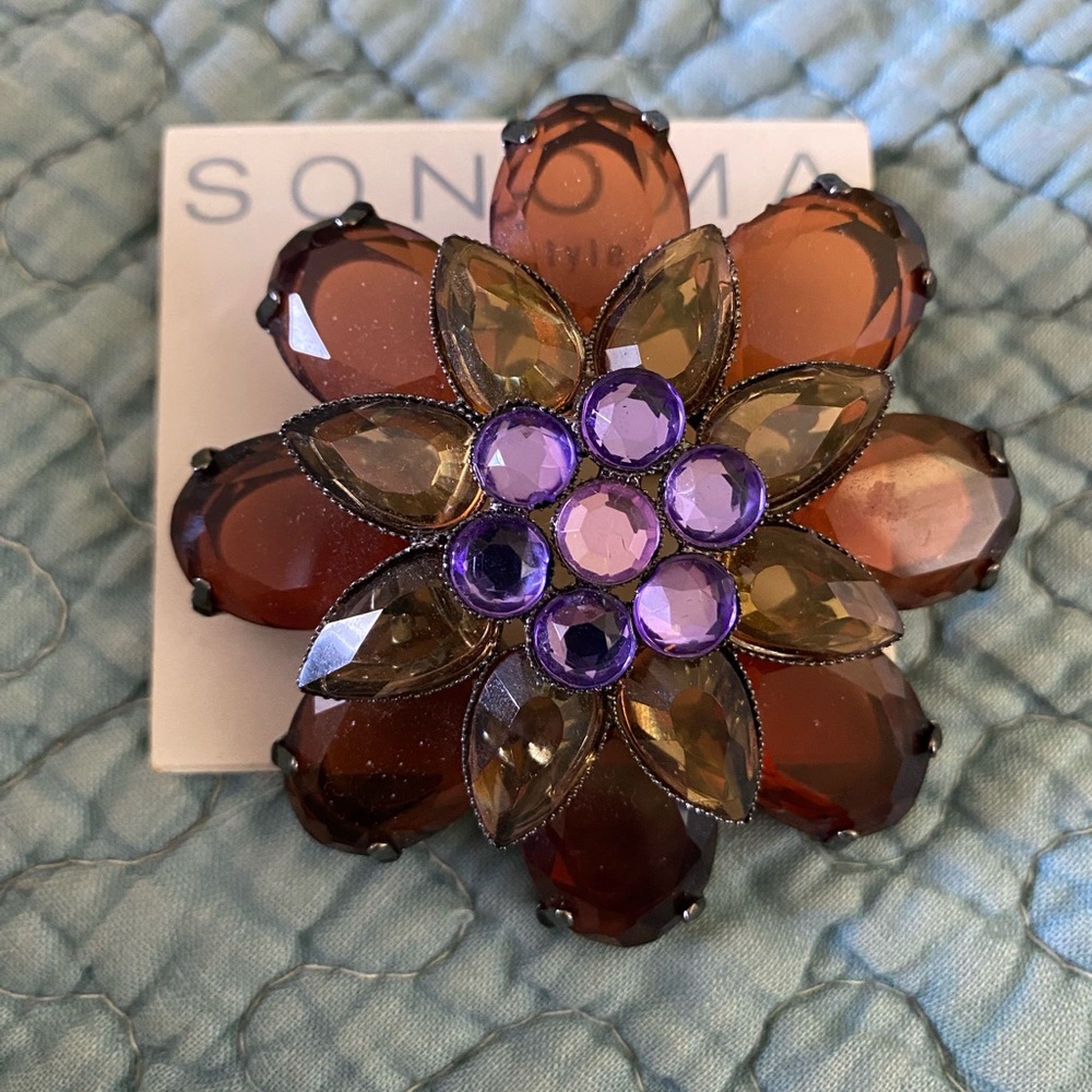 Sonoma Purple Gem Brooch/Pin